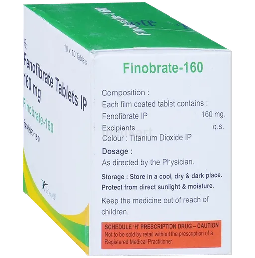 finobrate 160mg tablet 10's